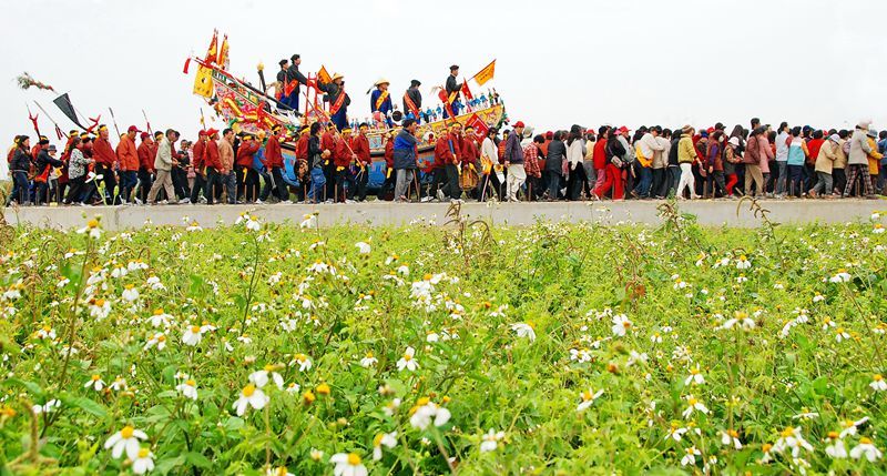 佳里金唐殿送王途中