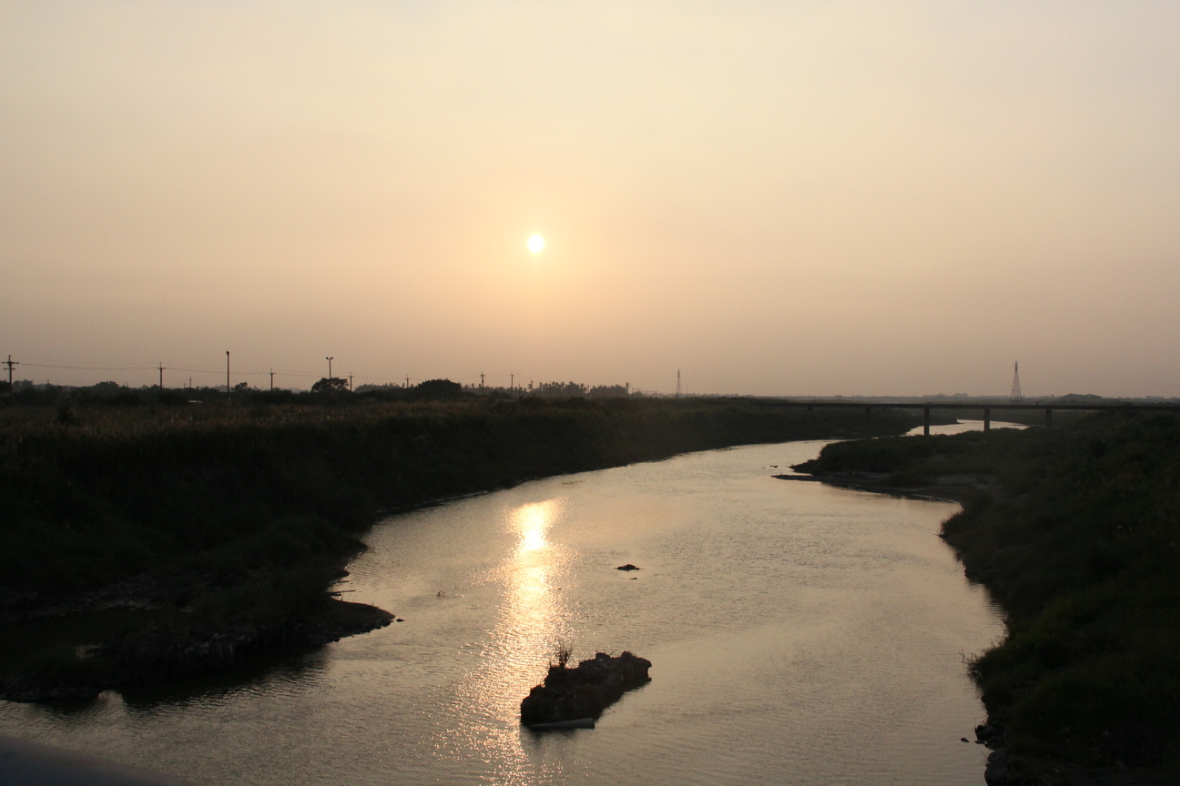 八掌溪的夕陽