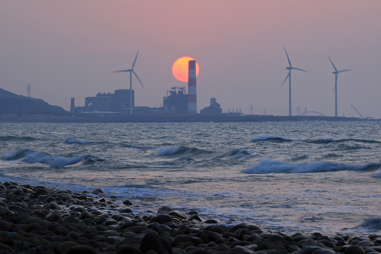 新北市林口區－林口電廠夕照