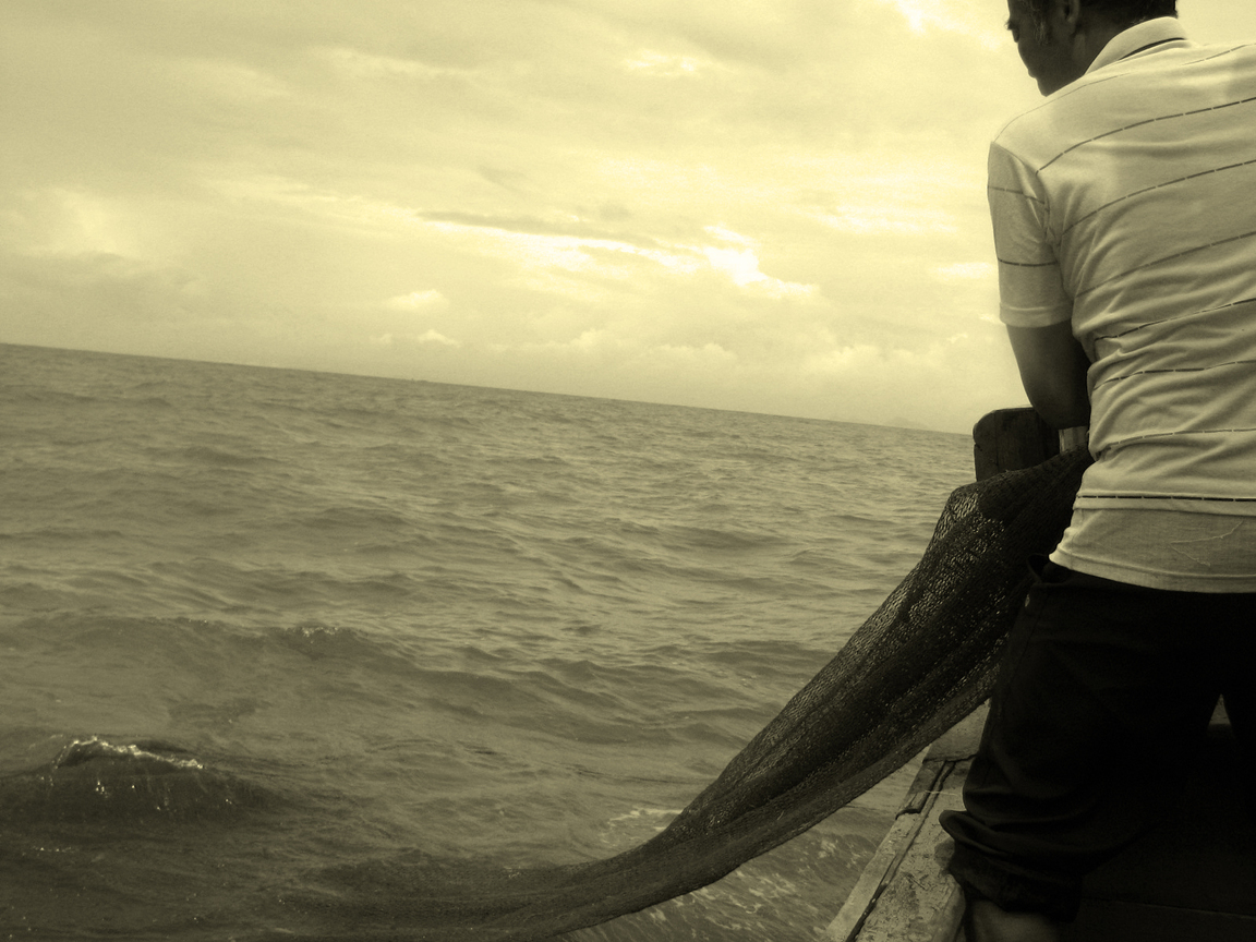 收網<BR>圖．文/陳皇儒  