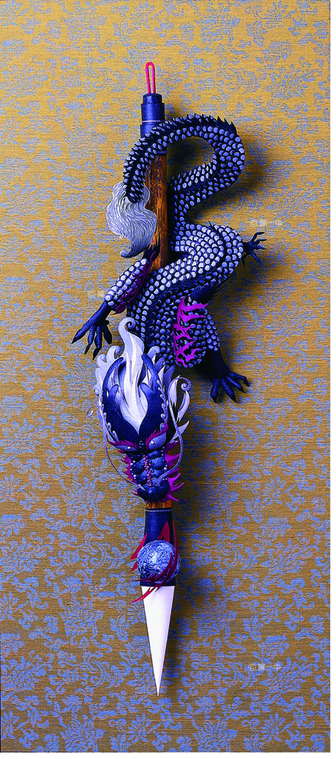 八色九龍圖系列-筆