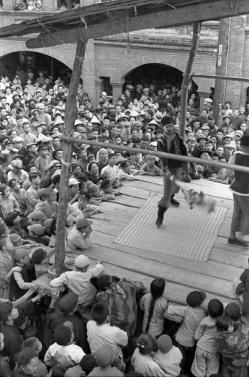 北埔街 平安戲1935鄧南光