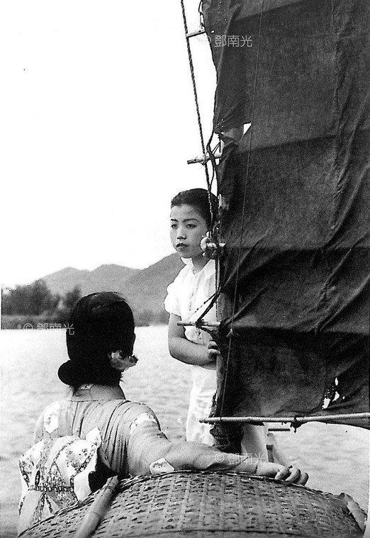 淡水河上 1938 鄧南光