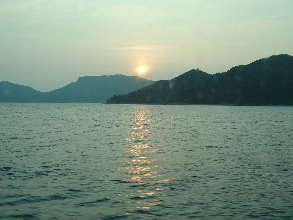 日本瀨戶內海落日
