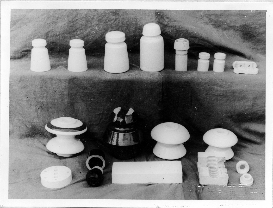 臺灣工礦公司北投陶瓷耐火器材廠電氣陶瓷舊照