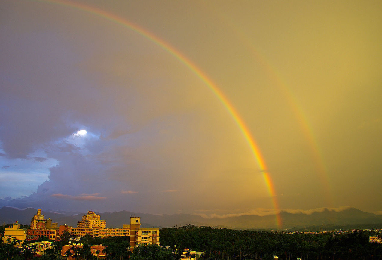 可能帶來好運的二道彩虹