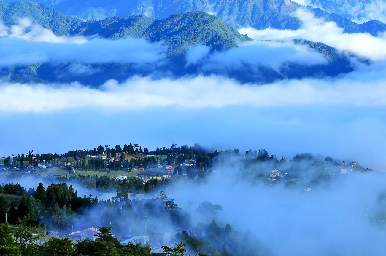 晨霧繚繞的福壽山農場