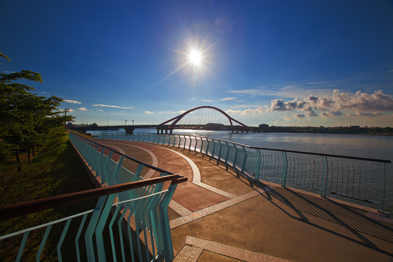 屏東縣東港鎮-日落進德橋
