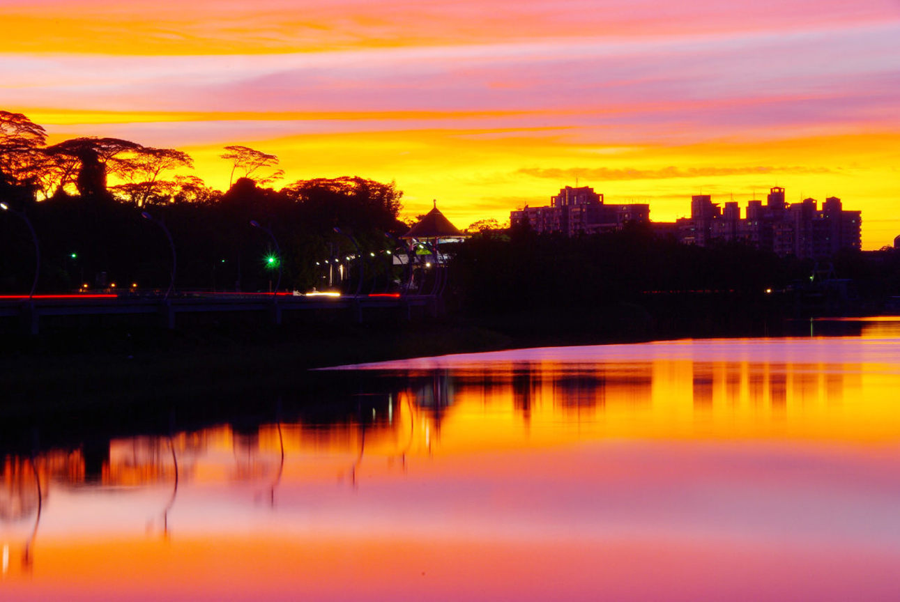 嘉義市東區─蘭潭夕照 