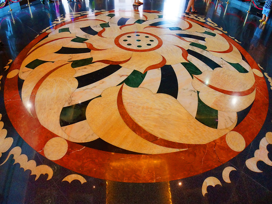 四天王大廳地板拼花