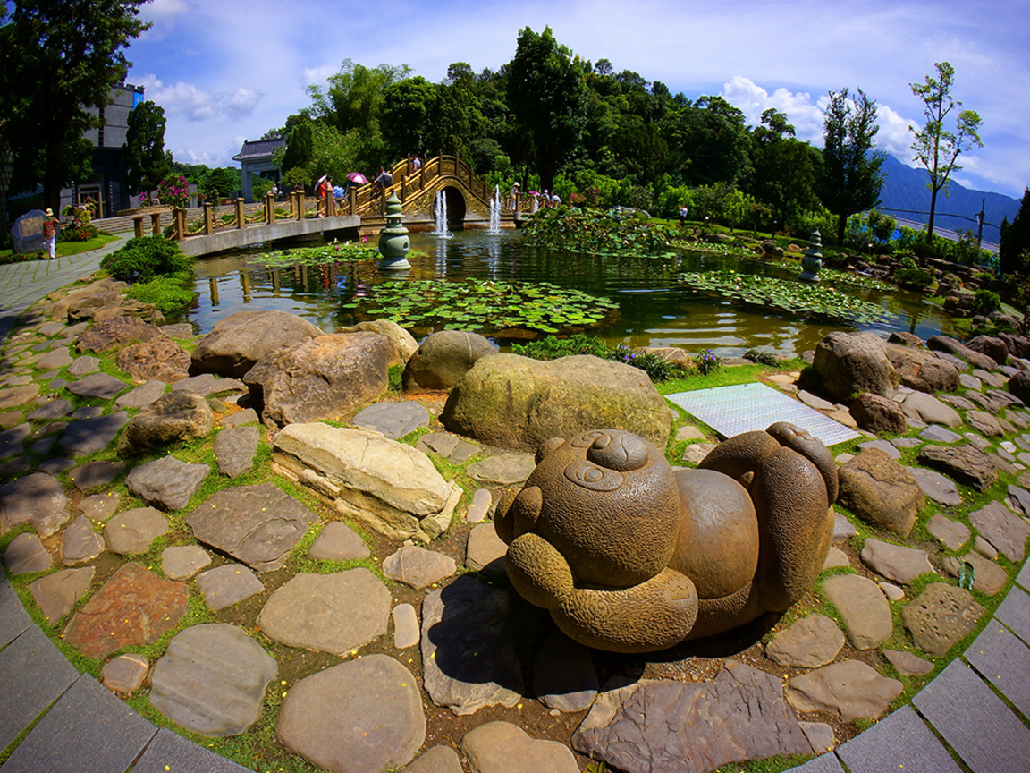 中台禪寺庭園逍遙熊