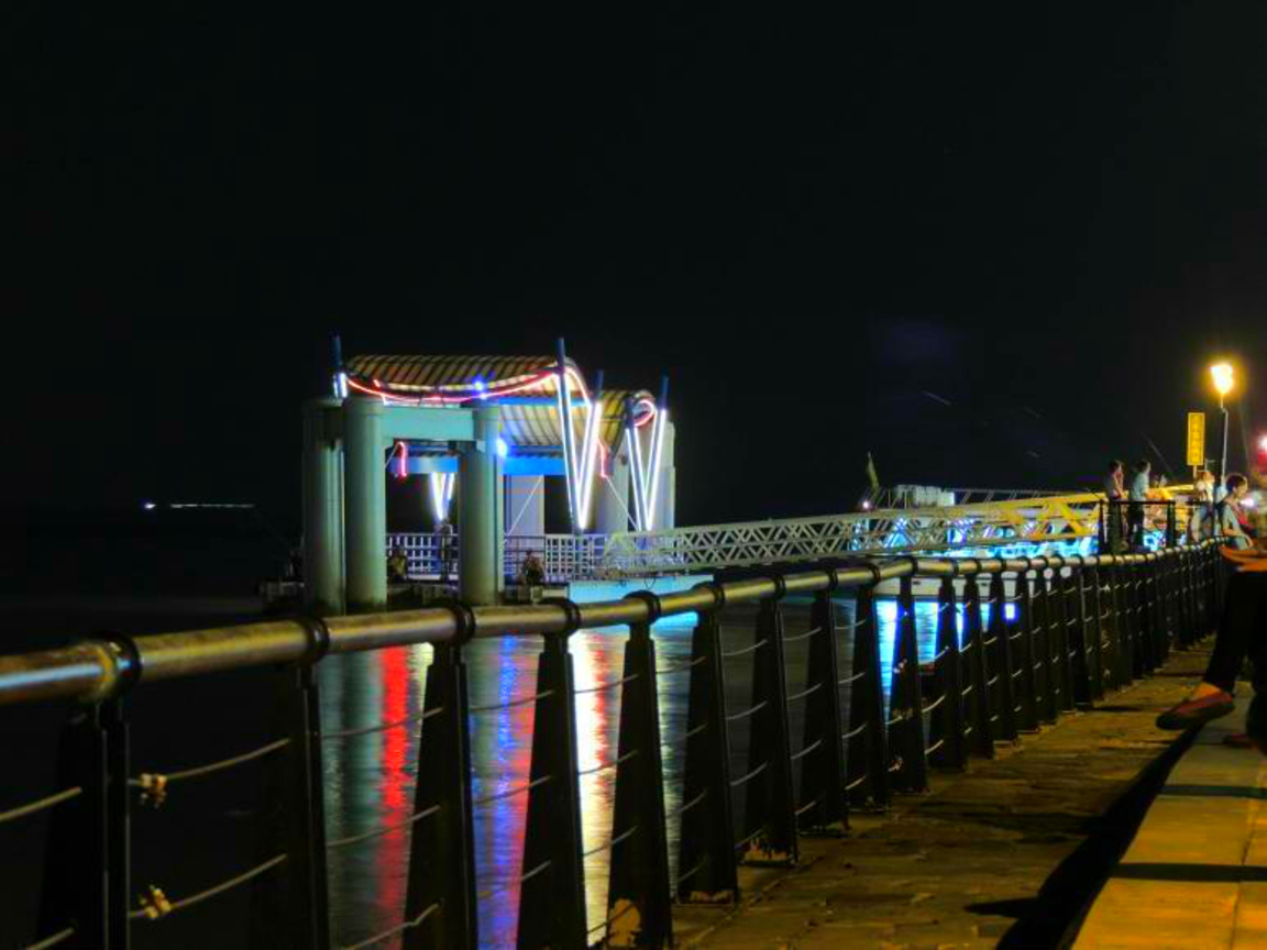 台北淡水到八里的搭船處