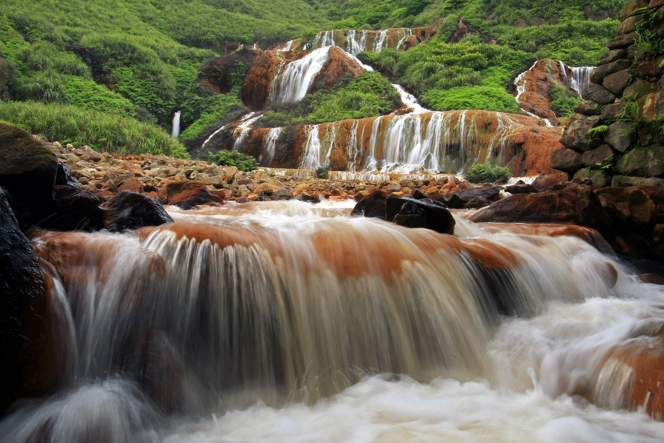 新北市瑞芳區-黃金瀑布美景
