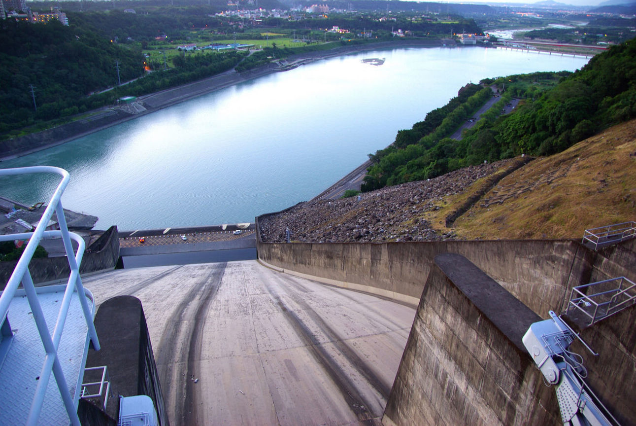 桃園縣龍潭鄉─石門水庫水壩風光 
