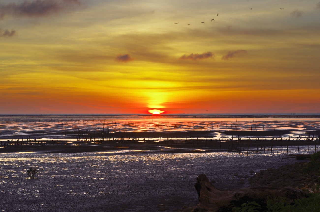 彰化縣芳苑鄉－王功漁港日落
