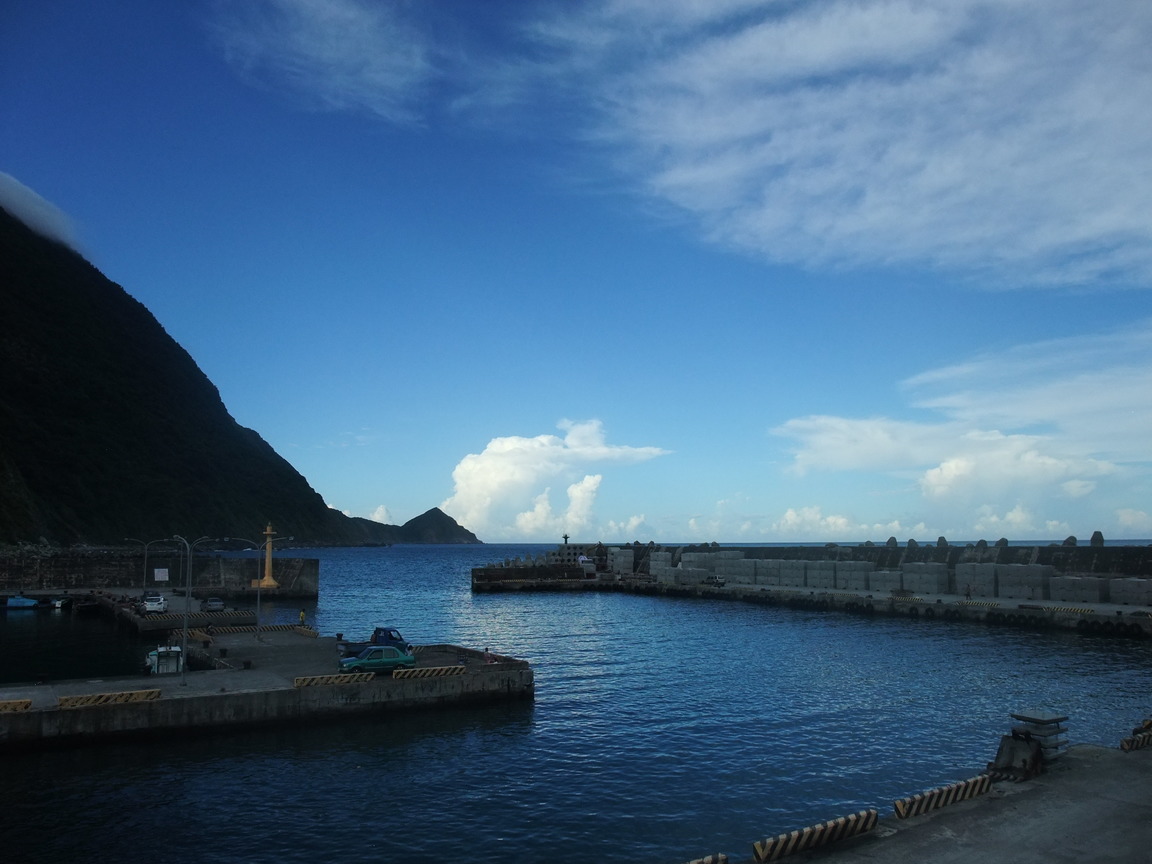 朝陽漁港的遠瞰