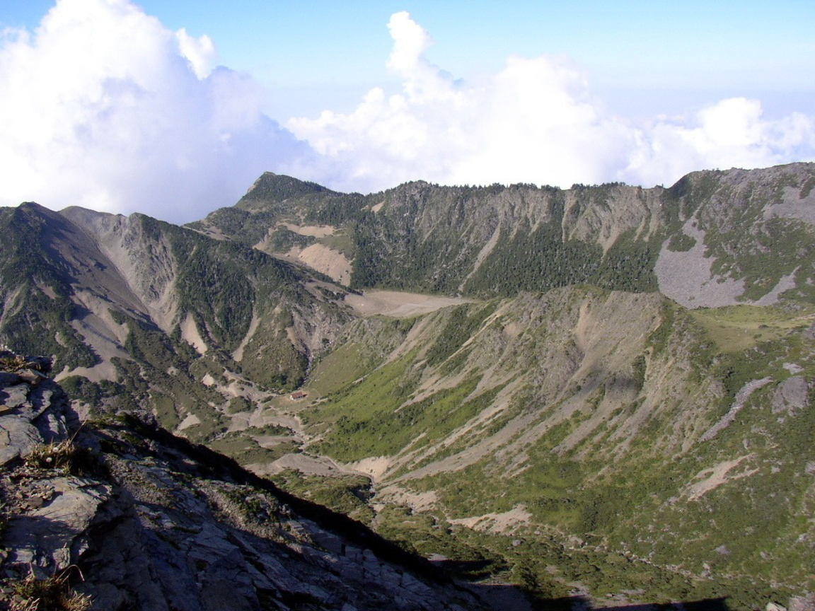 南湖大山上下圈谷