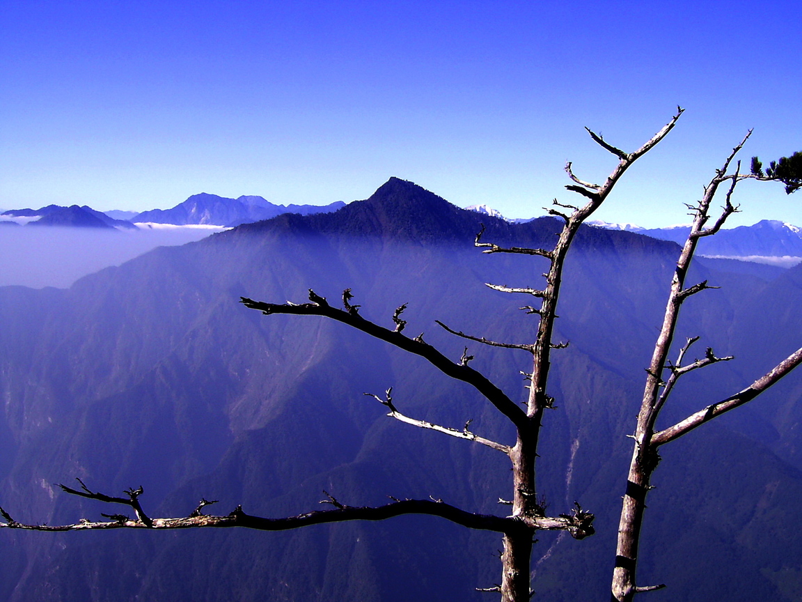 清水大山看三角錐山