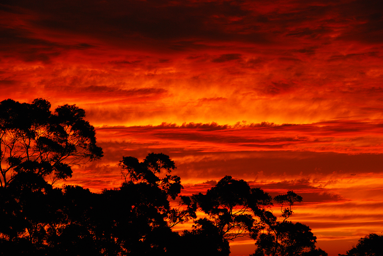 新北市三芝區--颱風前的火燒雲