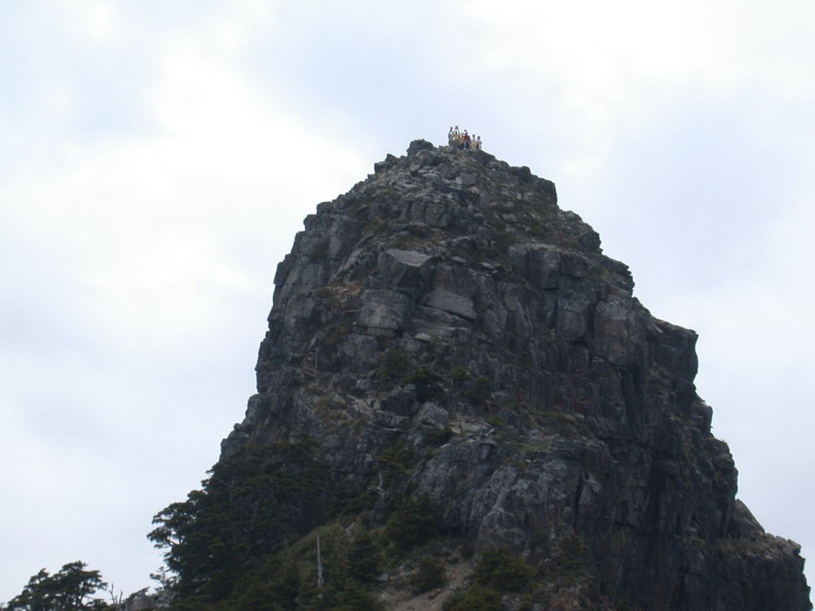 勇氣十足的登山者