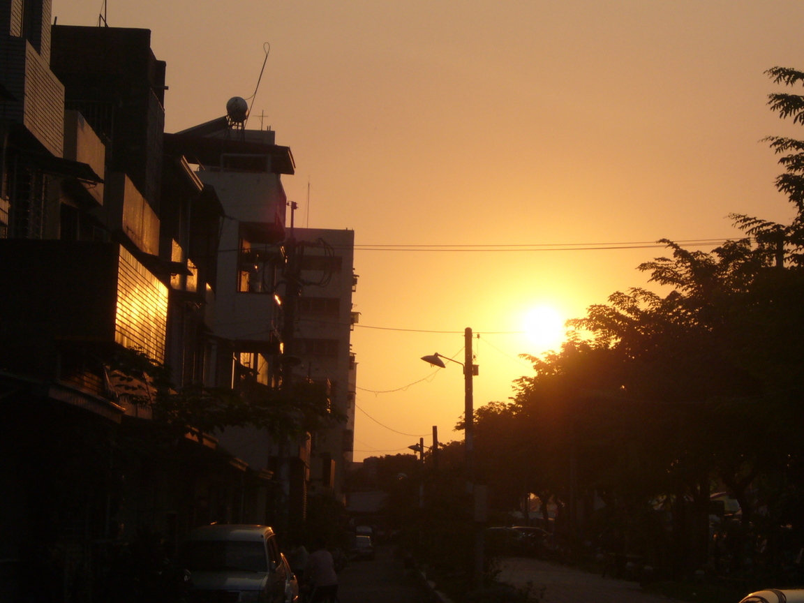 岡山的夕陽美景