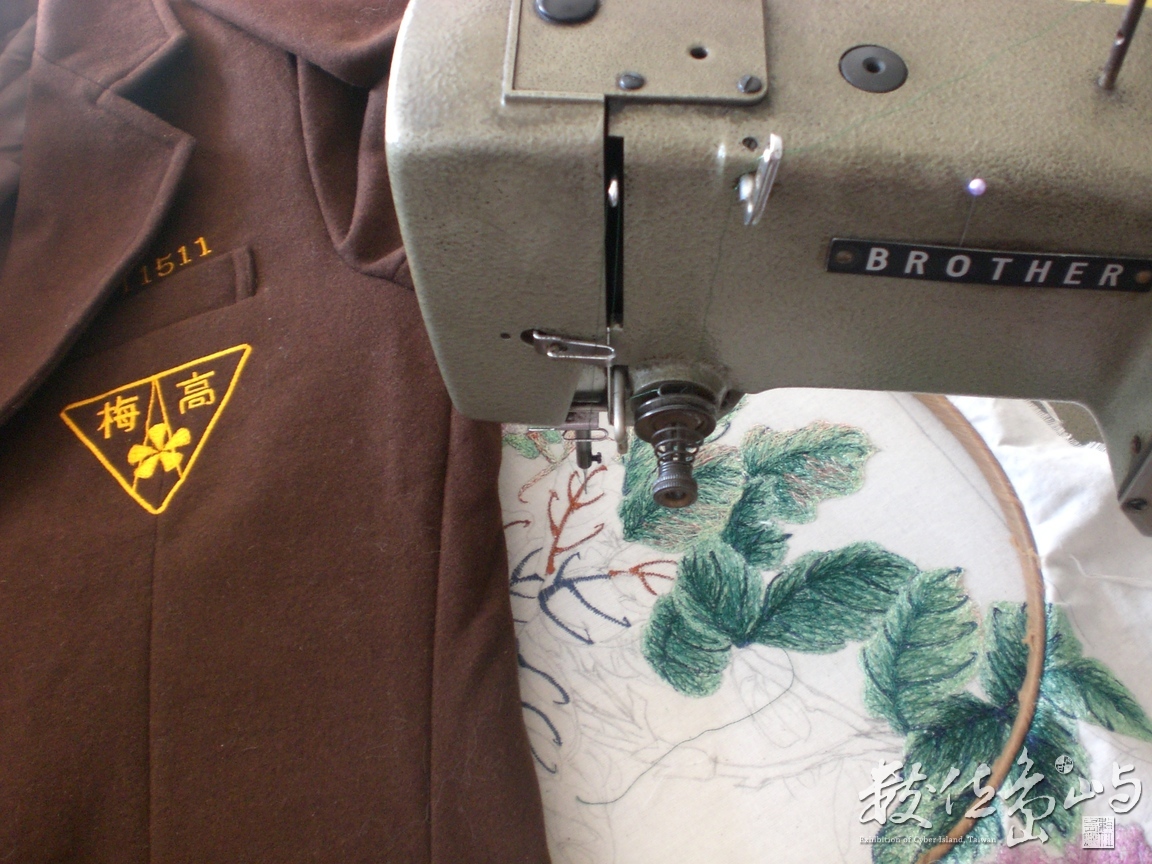  電繡車~繡學號Logo ，繡出生活的符號