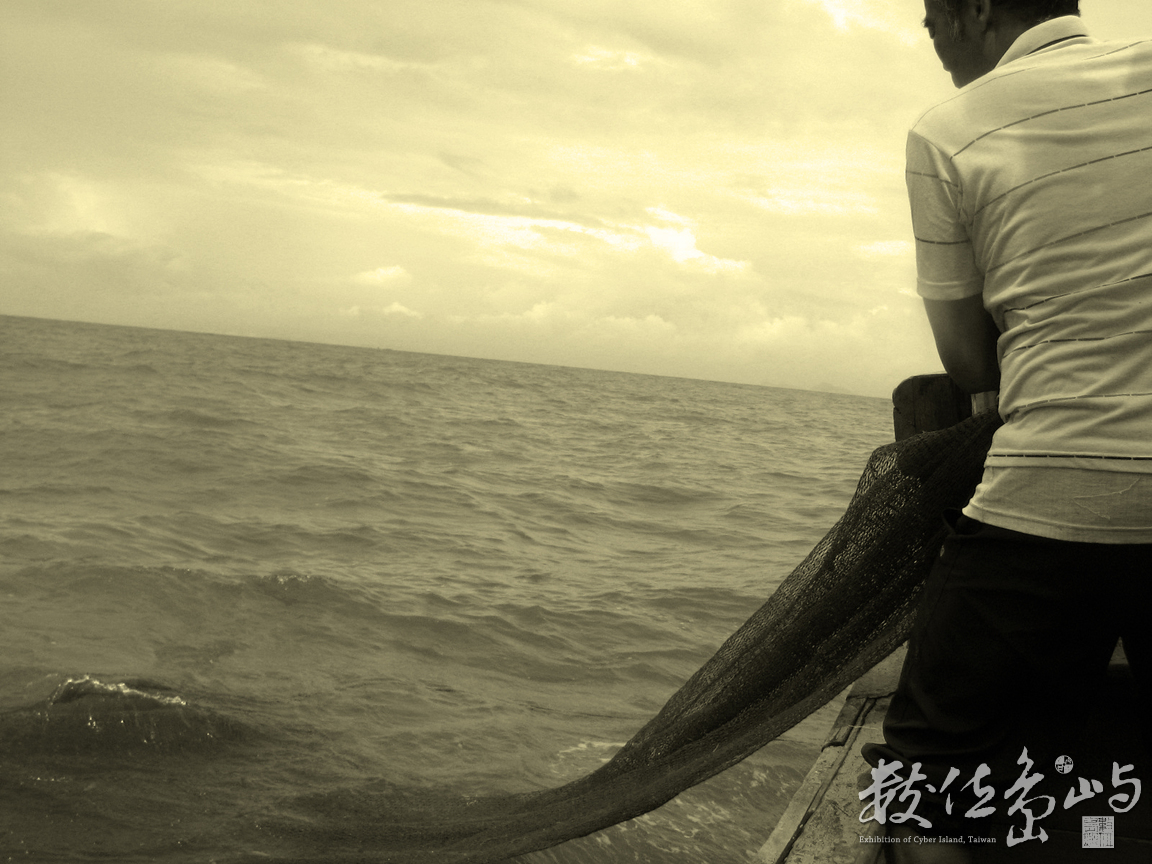 收網<BR>圖．文/陳皇儒  