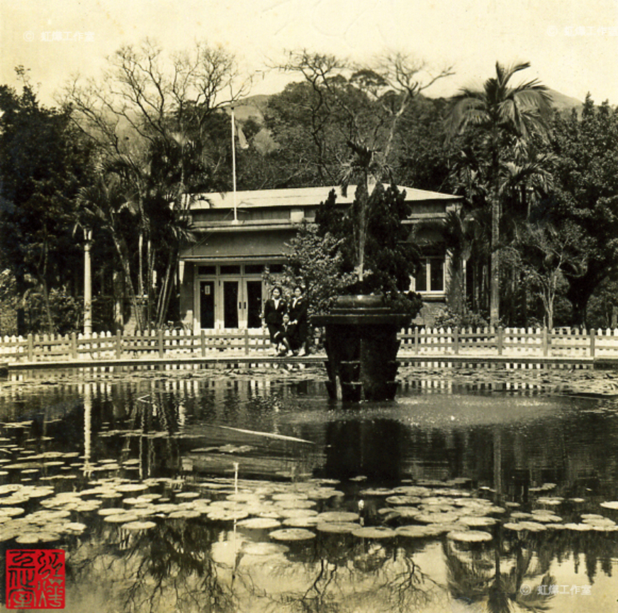 大噴水池與圖書館