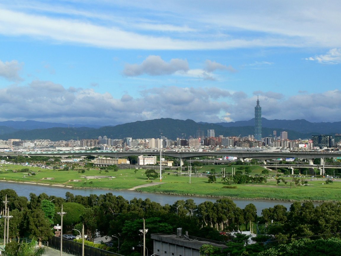 圓山遠眺基隆河對岸