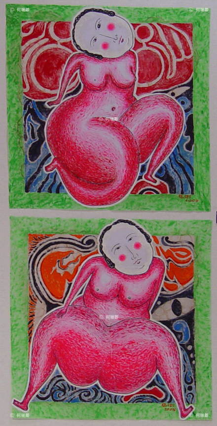 台灣查某系列 ─ 文武雙喜(二聯作)