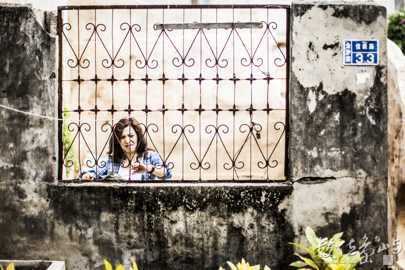 金門沙尾八卦老街彩色燈籠高高掛外拍寫真