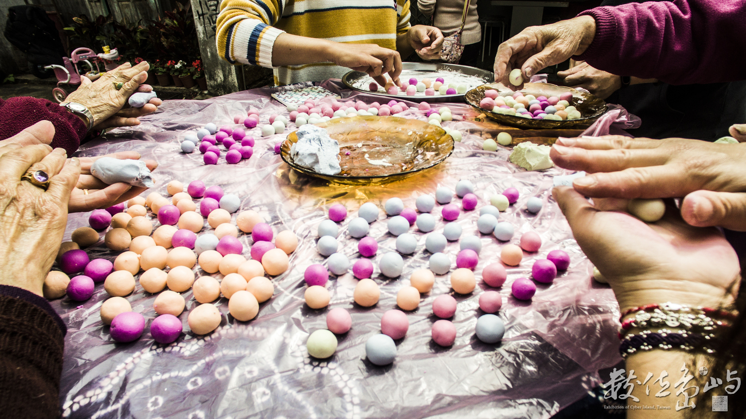 金門沙美老街元宵節搓湯圓