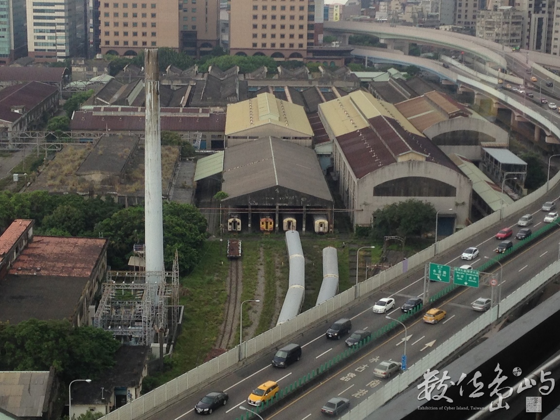 俯瞰台北機廠地景
