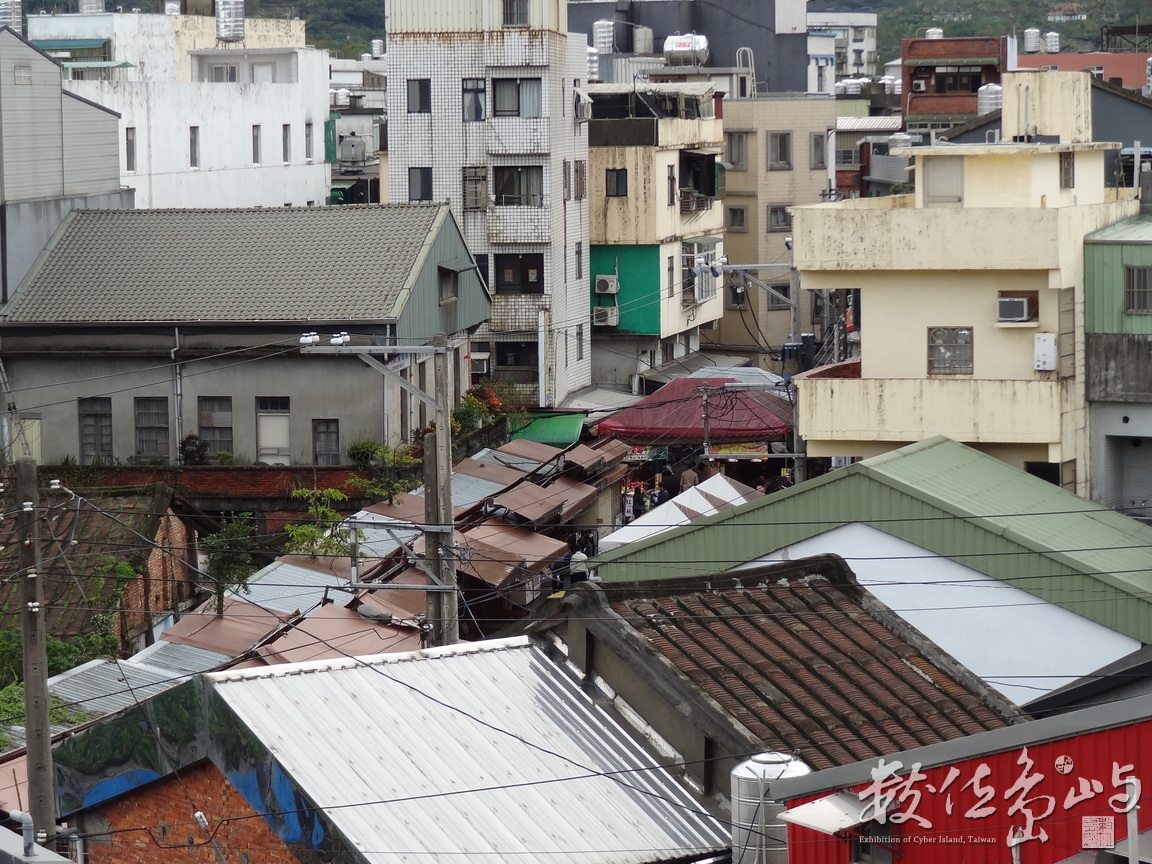 俯瞰金山老街屋