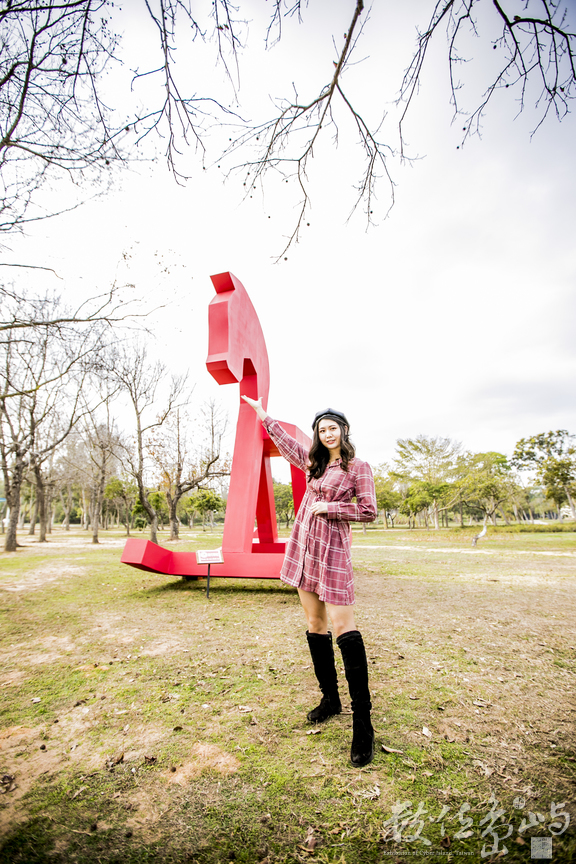 金門林務所女網紅男鮮肉打卡心熱點之歡樂搖滾搖搖馬