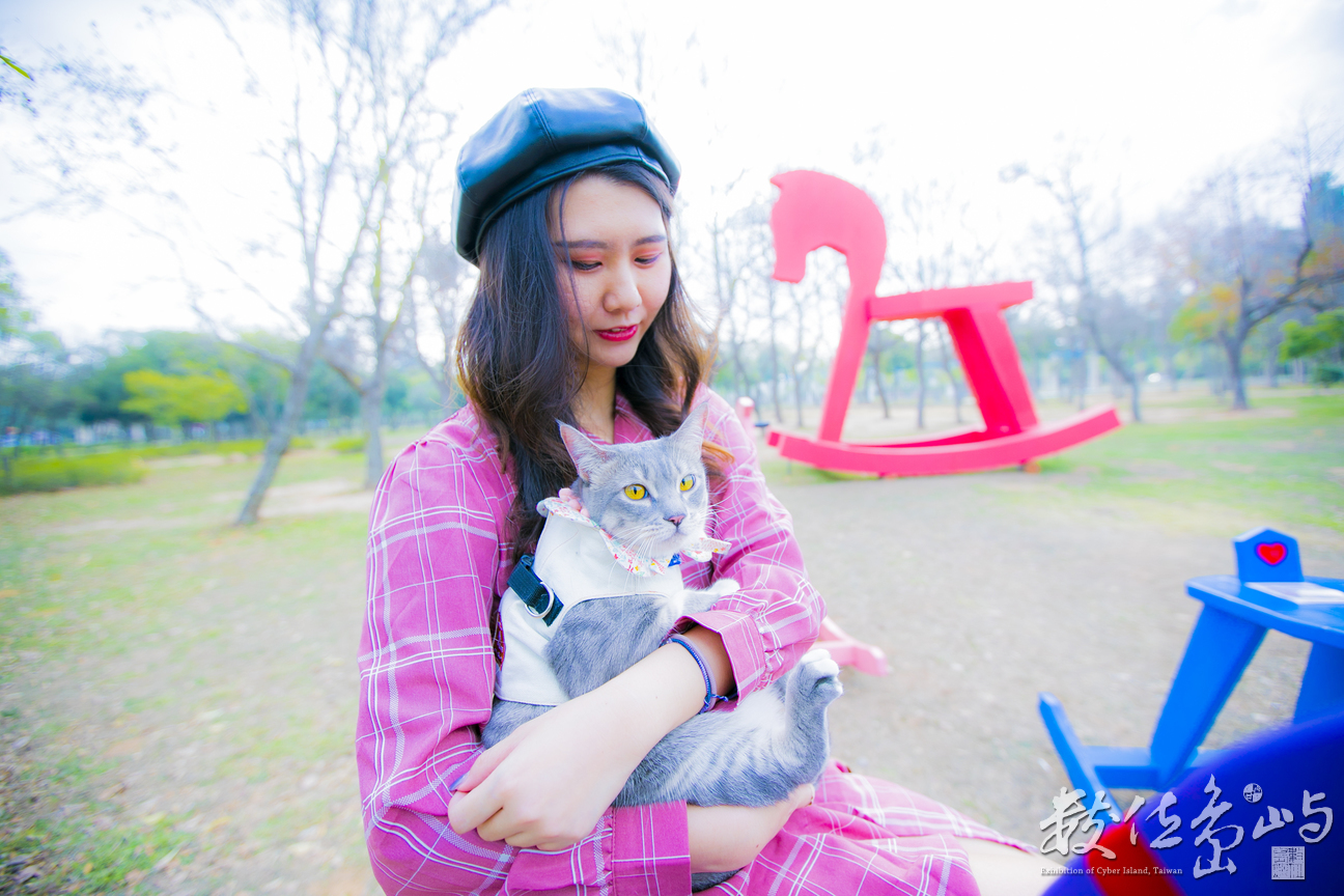 金門林務所女網紅男鮮肉打卡心熱點之歡樂搖滾搖搖馬