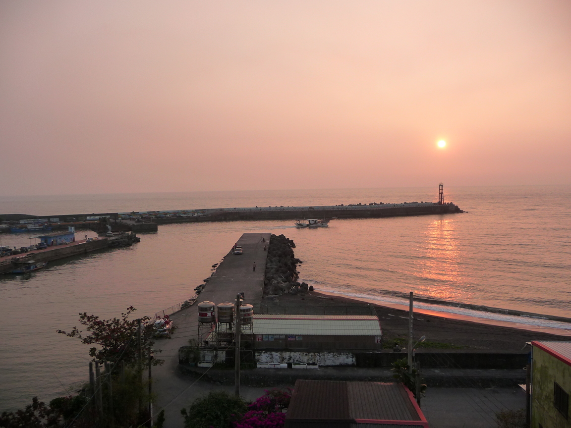 屏東縣枋寮鄉—海港夕陽