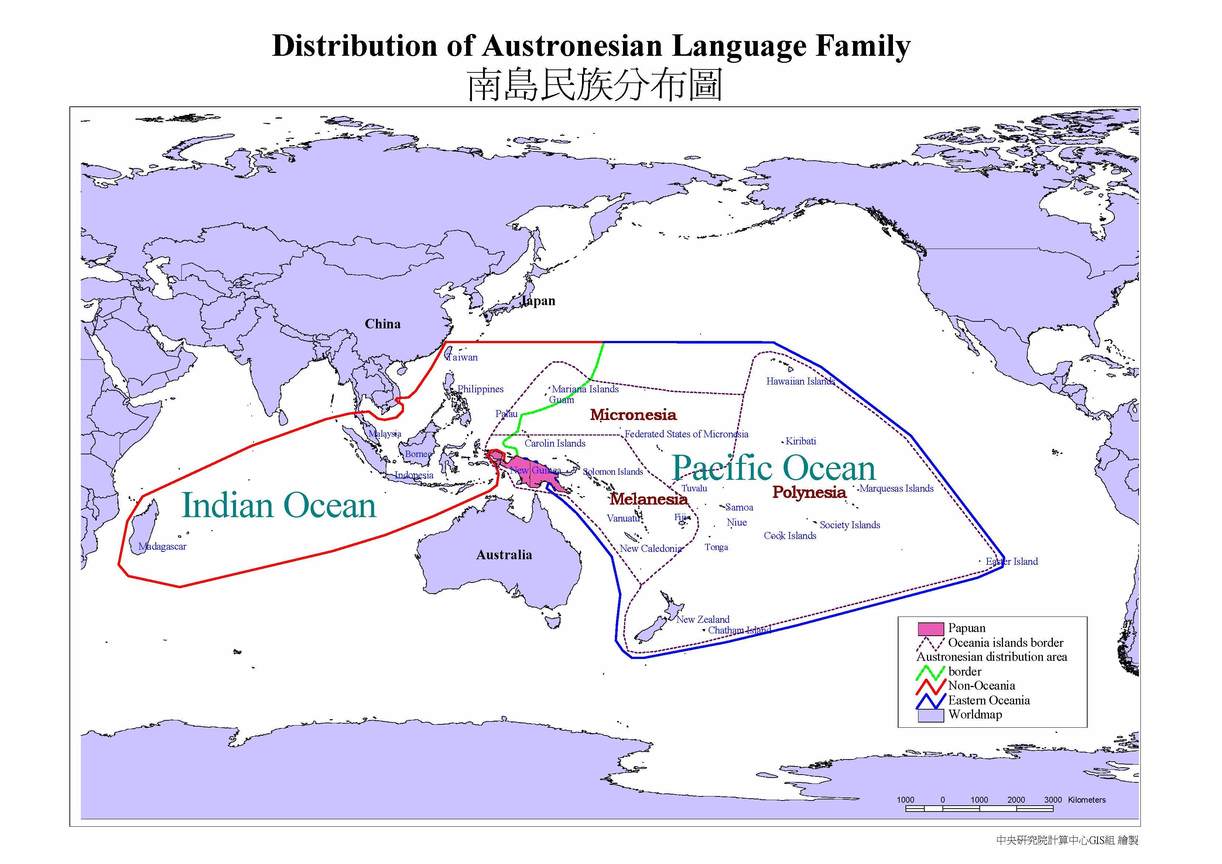 南島民族分布圖