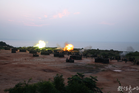 20150908金門聯信操演之火砲射擊