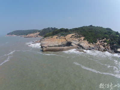 金門天眼部隊 20150713空拍金門翟山坑道後花園