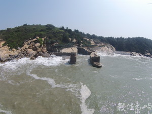 金門天眼部隊 20150713空拍金門翟山坑道後花園