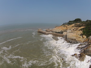 金門天眼部隊 20150713空拍金門翟山坑道後花園