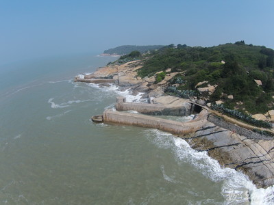 金門天眼部隊 20150713空拍金門翟山坑道後花園