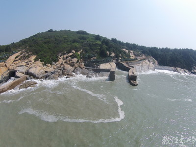 金門天眼部隊 20150713空拍金門翟山坑道後花園