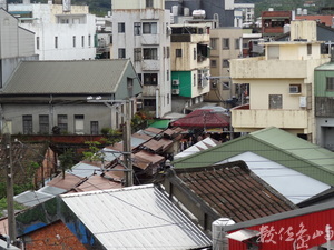 俯瞰金山老街屋