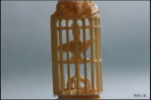 象牙雕_鳥與鳥籠_7