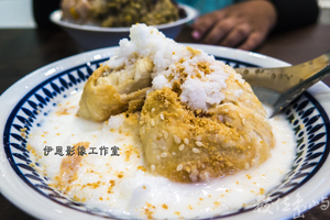 遊過海到小金門玩樂 就是要啃點不ㄧ樣的玩意兒 桶餅牛奶冰