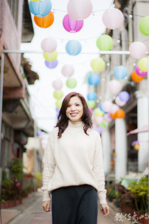 金門沙尾八卦老街彩色燈籠高高掛外拍寫真