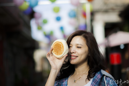 金門沙尾八卦老街彩色燈籠高高掛外拍寫真