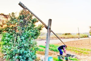 遇見浯島最在地取水澆灌溉模式
